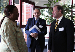 University of Missouri President Tim Wolfe with Brian O'Connell, Rector, University of the Western Cape and the Honorable Naledi Pandor, Minister of Home Affairs in the South African Government. University of Missouri President Tim Wolfe with Brian O'Connell, Rector, University of the Western Cape and the Honorable Naledi Pandor, Minister of Home Affairs in the South African Government.