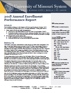 click here to open the one-page PDF of the 2018 Annual Enrollment Performance Report