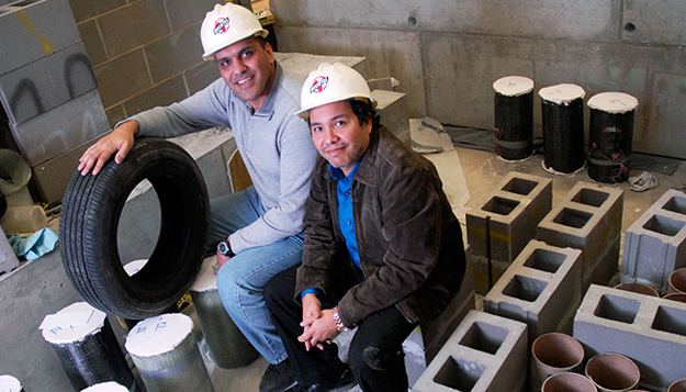 Scrap Tires Used to Boost Masonry Blocks