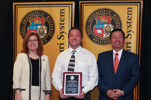 Walensky with Interim Chancellor Stokes and President Choi