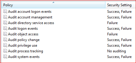 Windows logging  screenshot