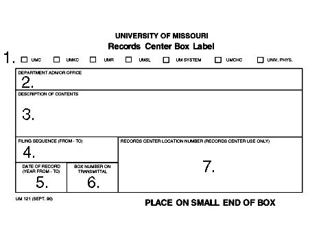 Label for Exhibit UM121