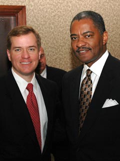 Governor Blunt pictured standing next to President Floyd