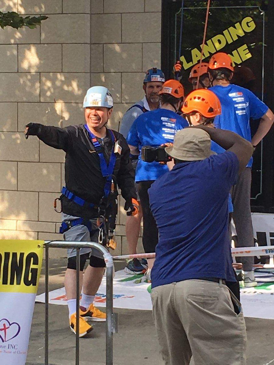 President Choi about to make the descent