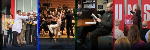 A collage of various people from across the 4 campuses