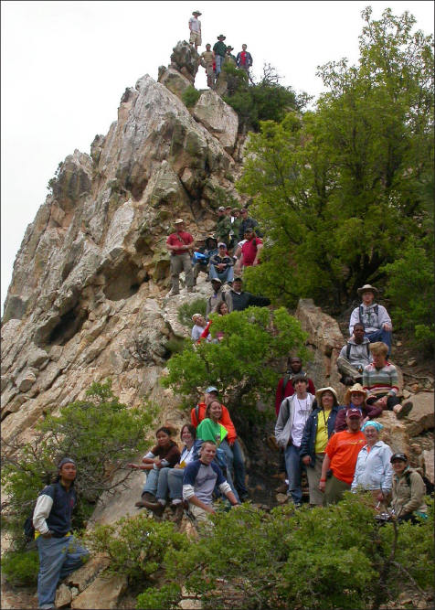 Participants at the 2008 Missouri S&T Geology Field Camp
