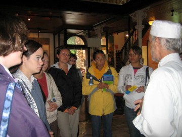 Study abroad students at the District Six Museum