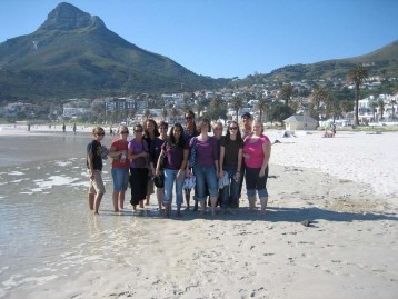 Students at Camp's Bay