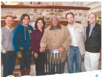 Professor Jan Persens with members of UMSL's Arianna Quartet