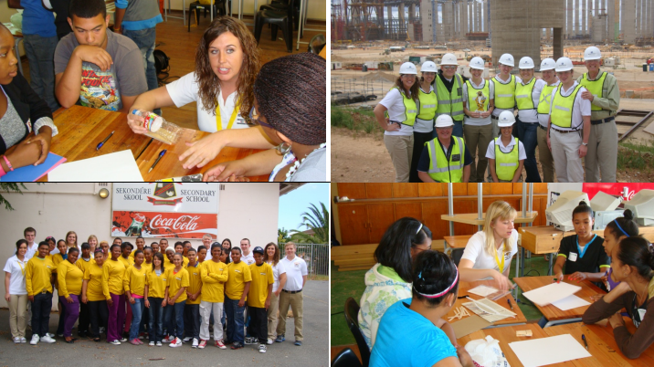 Photos of engineering students in South Africa