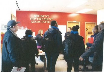 A group of students at the Student Government Association