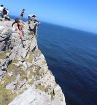 A cliff overlooking the Cape of Good Hope