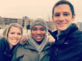 Johan in from of Jesse Hall in Columbia