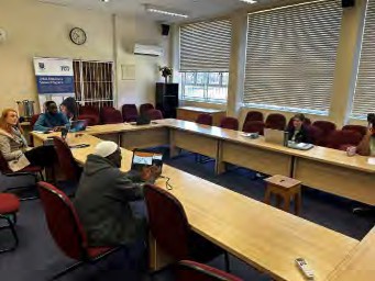 Participating in Prof. Joubert's group meeting