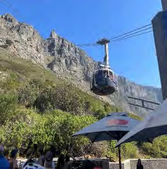 A lift at Table Mountain National Park