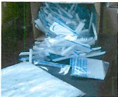 A photo of supplies from the factory