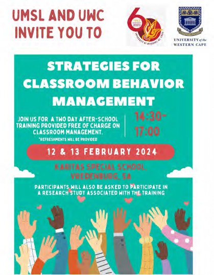 Flyer used to invite participants to the 2-day training program.