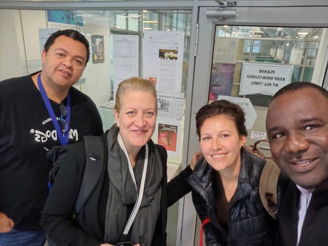 Prof Alan, Prof Gillian, Dr Kate and Dr Samuel at SANBI, UWC