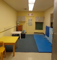 The outpatient pediatric treatment room