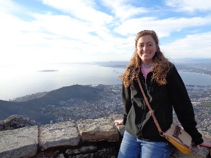 Looking over Cape Town from the top of Table Mountain