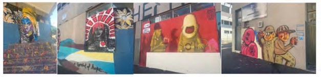 Photos of artwork throughout Cape Town.