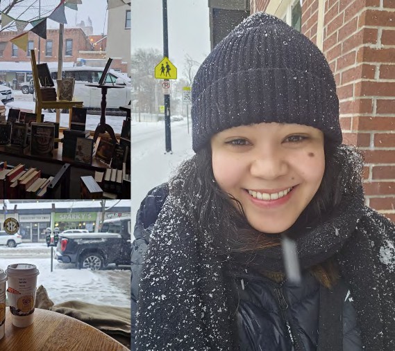 Experiencing snowfall for the first time in Missouri.