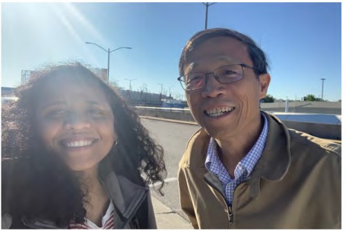 Ms Rucia November and Prof Haiyan Cai