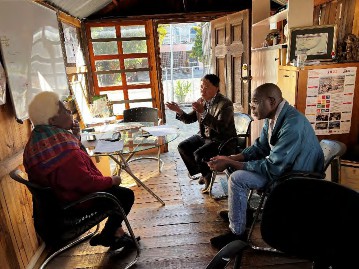 More discussions in an office building