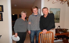 Pictured with Prof and Mrs Uphoff