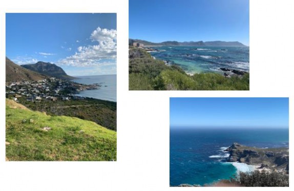 Photos of landscape around Cape Town.