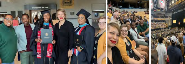 Dr. Landor and Dr. Makhetha attending MU’s Masters Graduation Ceremony for Research Team Members