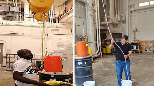 An attempt to demonstrate the syphoning cavitation.