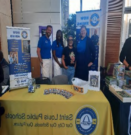 A photo of the Literacy Skill Initiative booth