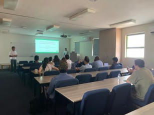 Dr. Gurung-Lopez gives a seminar talk in Dr. Maartens’ and Dr. Santos’ group