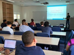 Dr. Gurung-Lopez presenting to a group