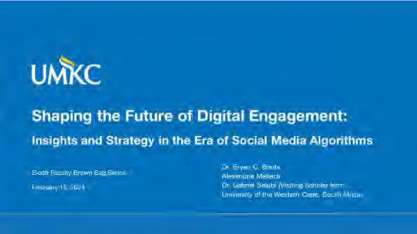 Brown Bag Presentation slide