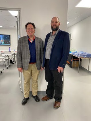 Dr. Clarke and Dr. Bruce at Grey's Hospital.