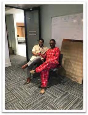 Pictured: Dr. Jason Vasser-Elong and Dr. Simphiwe Sesanti