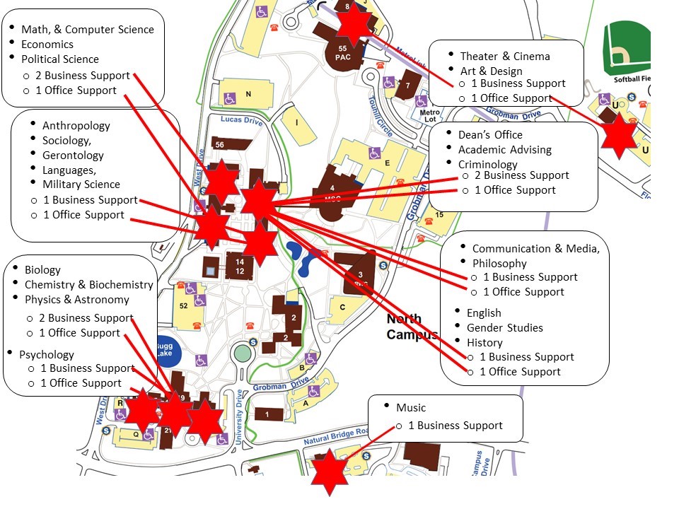Map of UMSL Thiel