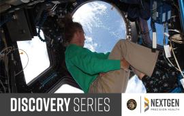 Sandra Magnus in orbit on the ISS