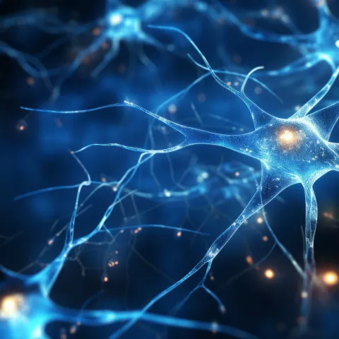 A group of neurons connecting