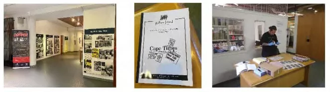 Snapshots of the Mayibuye Archives. Details in caption.