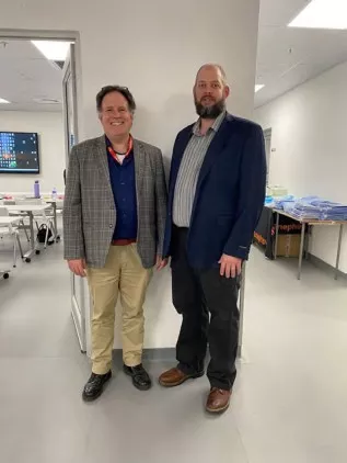 Dr. Clarke and Dr. Bruce at Grey's Hospital