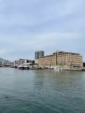 Building across the water at the V&A Water Front