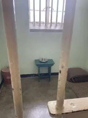 Inside of a cell on Robben Island
