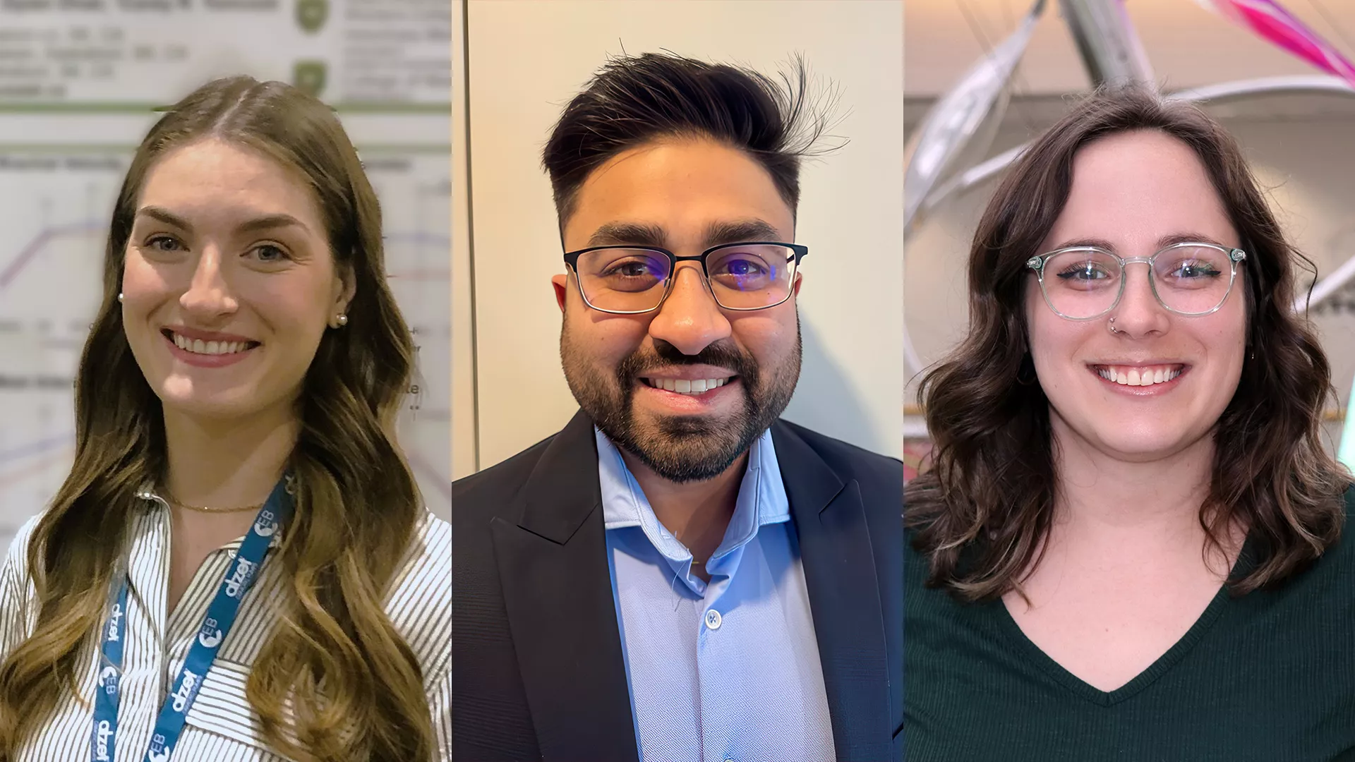 Three NextGen Fellows' headshots