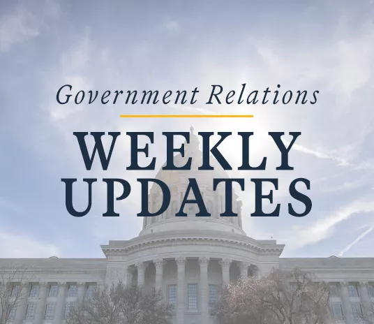 Government Relations Weekly Updates