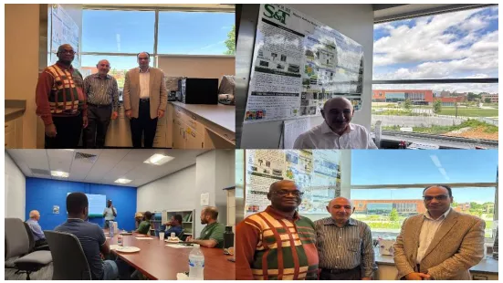 Photos of Hany El-Azab and colleagues