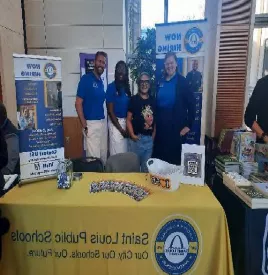 A photo of the Literacy Skill Initiative booth