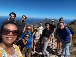 A weekend hiking trip with UWC group members and the visitors.